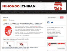 Tablet Screenshot of nihongoichiban.com